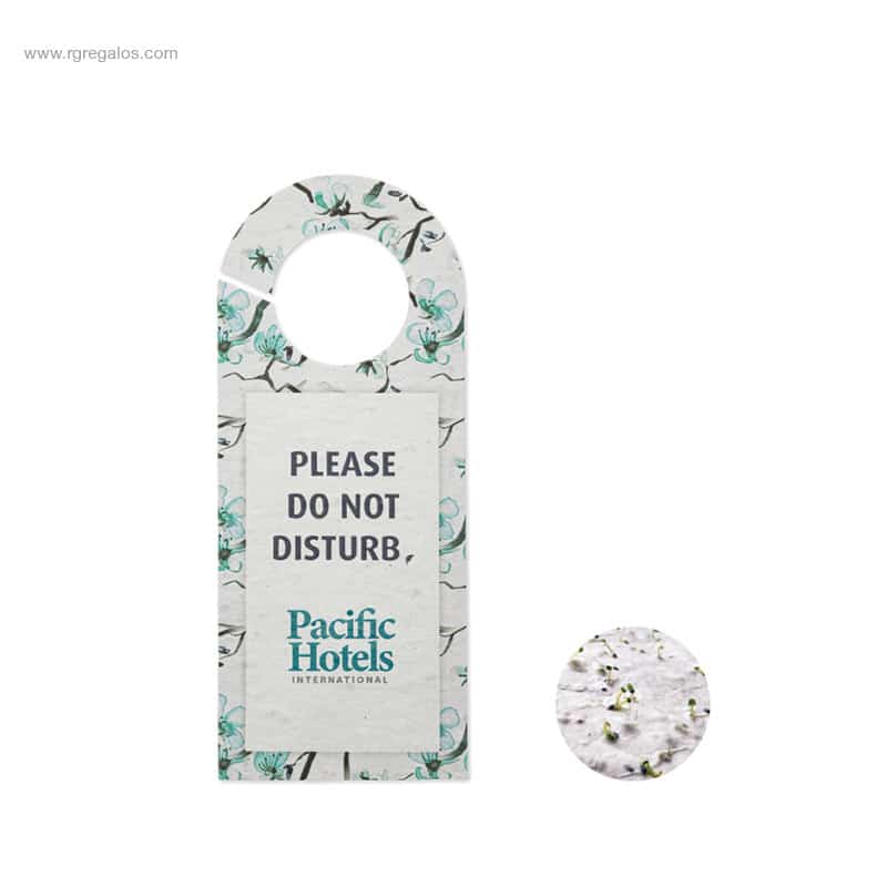 Colgador puerta papel semillas