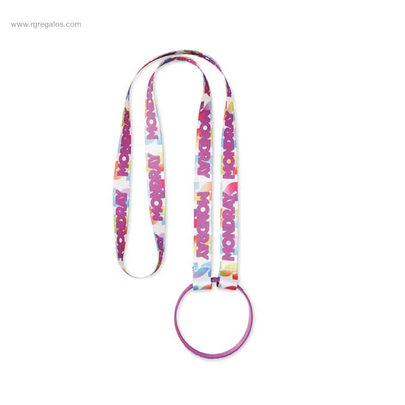 Lanyard porta botellas festivales