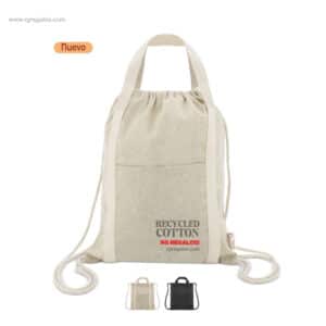 Bolsa mochila algodón reciclado 200gr
