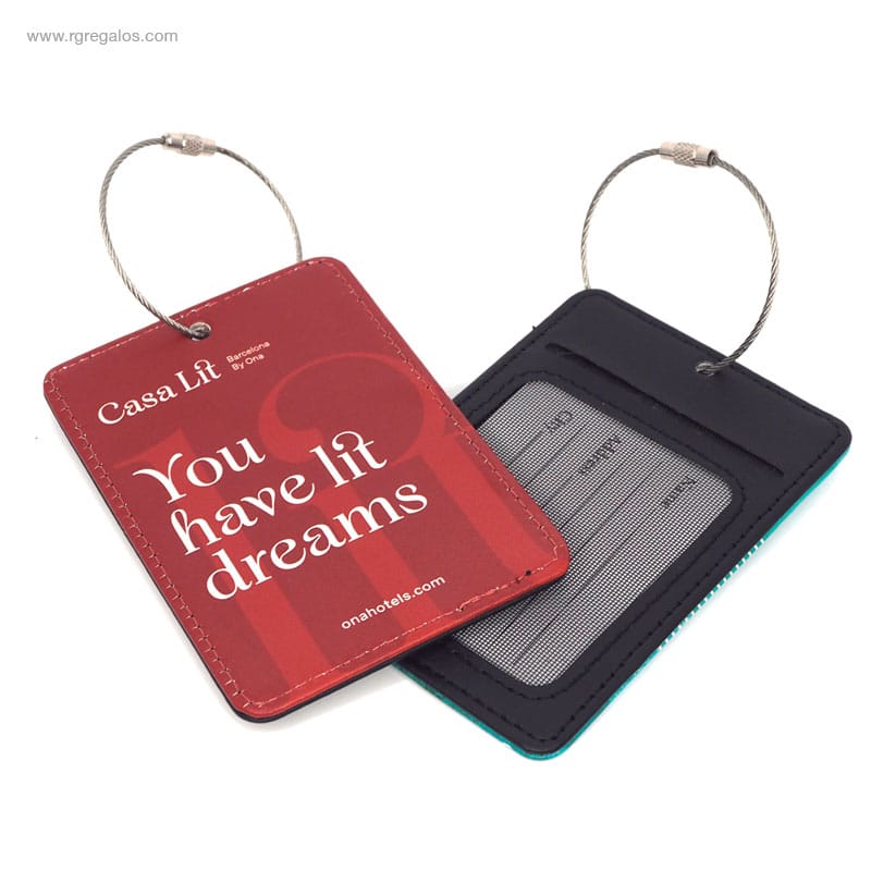 Identificador de maleta publicitario