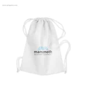Mochila saco barata non woven blanca personalizada