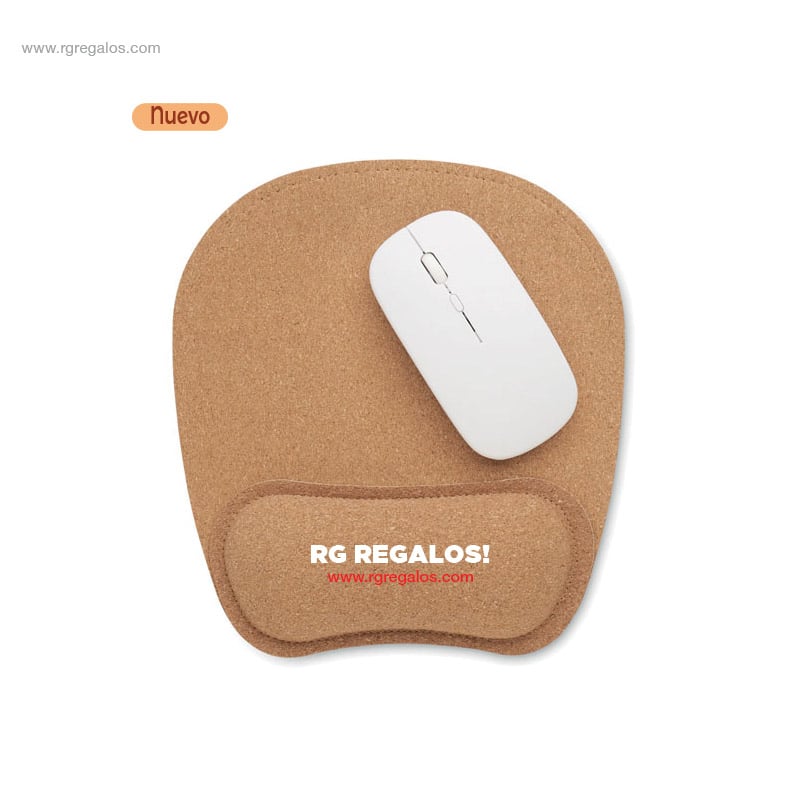 Alfombrilla ratón ergonómica corcho personalizada
