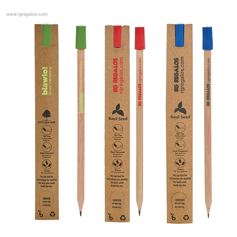 Lápiz personalizado ecológico con semillas