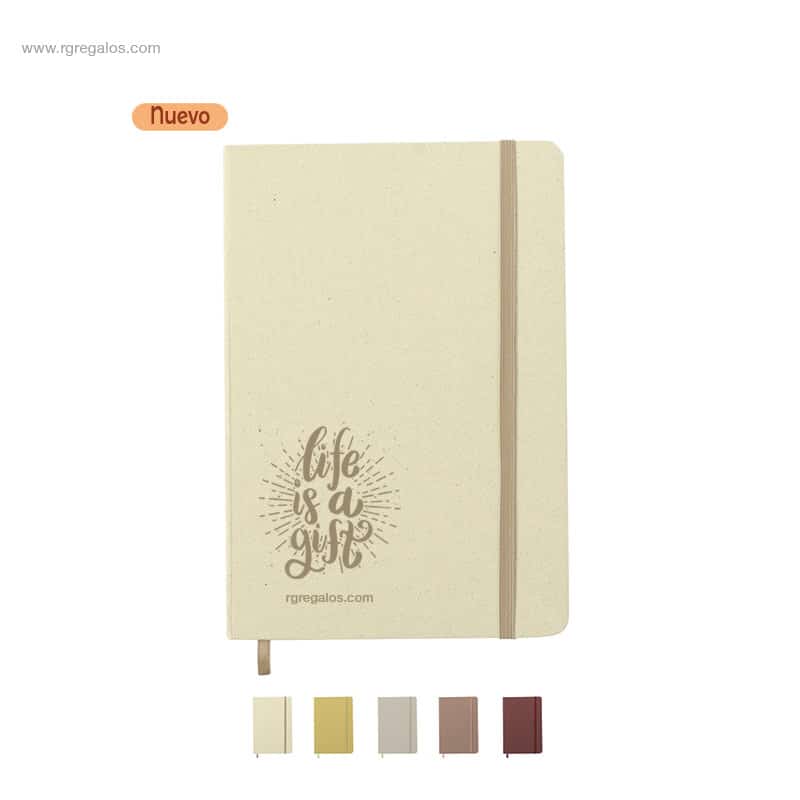 Bloc notas papel frutas personalizado