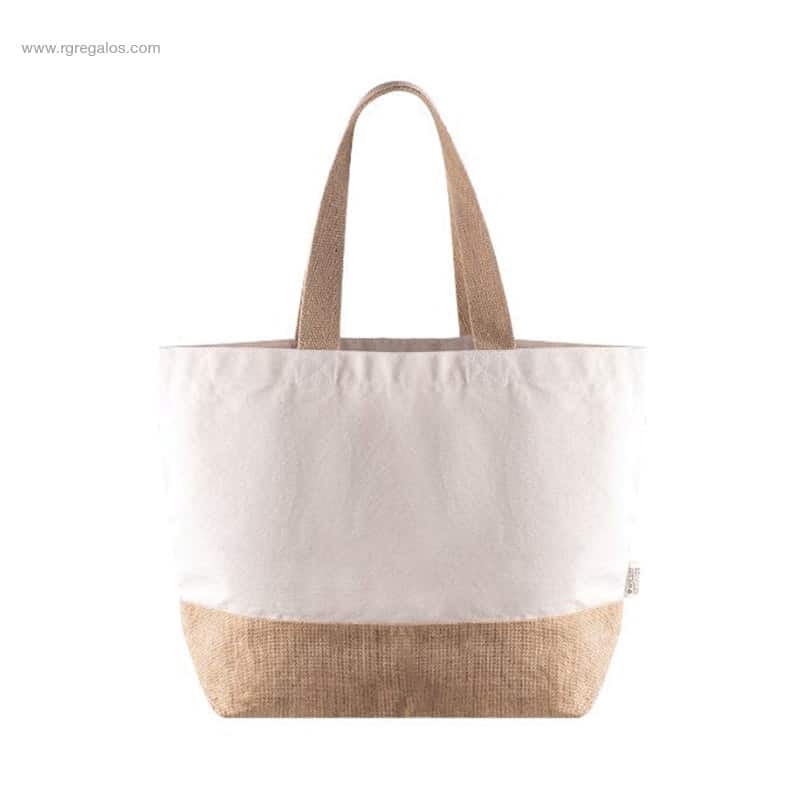 Bolsa algodón reciclado 320gr y yute