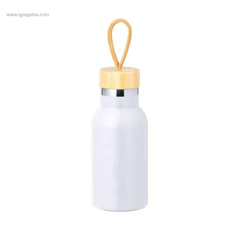 Botella acero inox doble pared 350ml blanca
