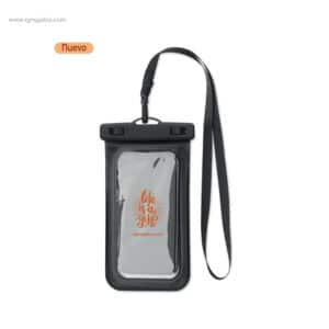 Funda impermeable para móvil logo
