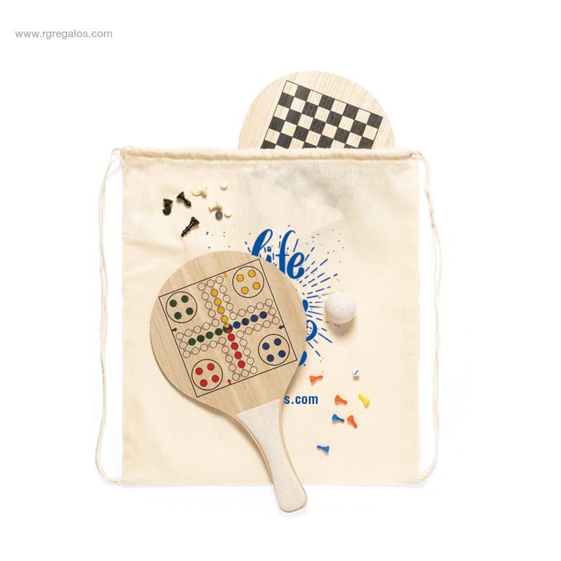 Palas playa bolsa algodón logo