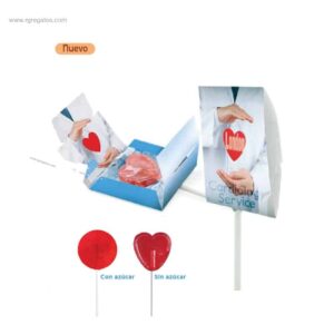 Piruleta estuche publicitario