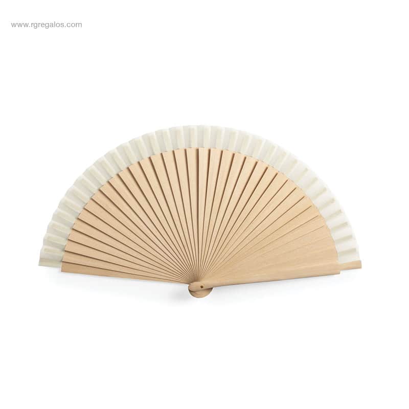 Abanico madera detalle algodón publicitario