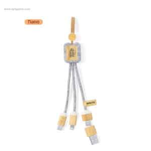 Cable cargador fieltro RPET personalizado