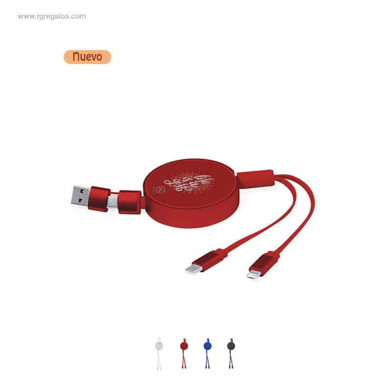 Cable cargador extensible personalizado