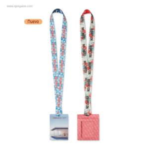 Lanyard con identificador sin mosquetón