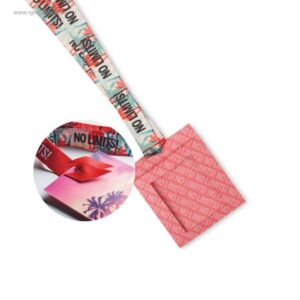 Lanyard publicitario con identificador sin mosquetón