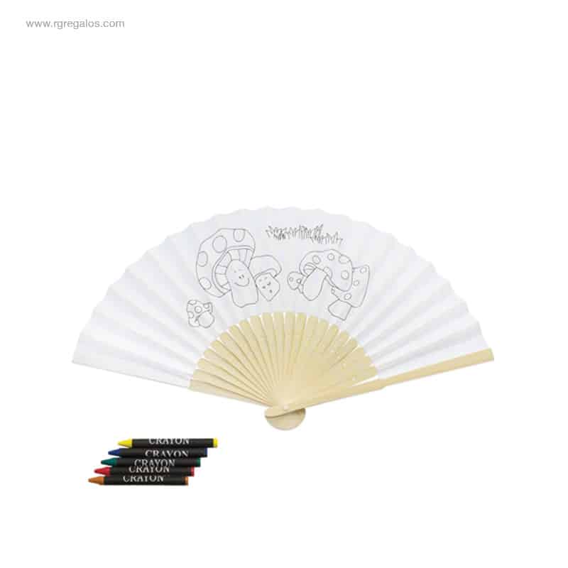 Abanico infantil para colorear dibujo setas