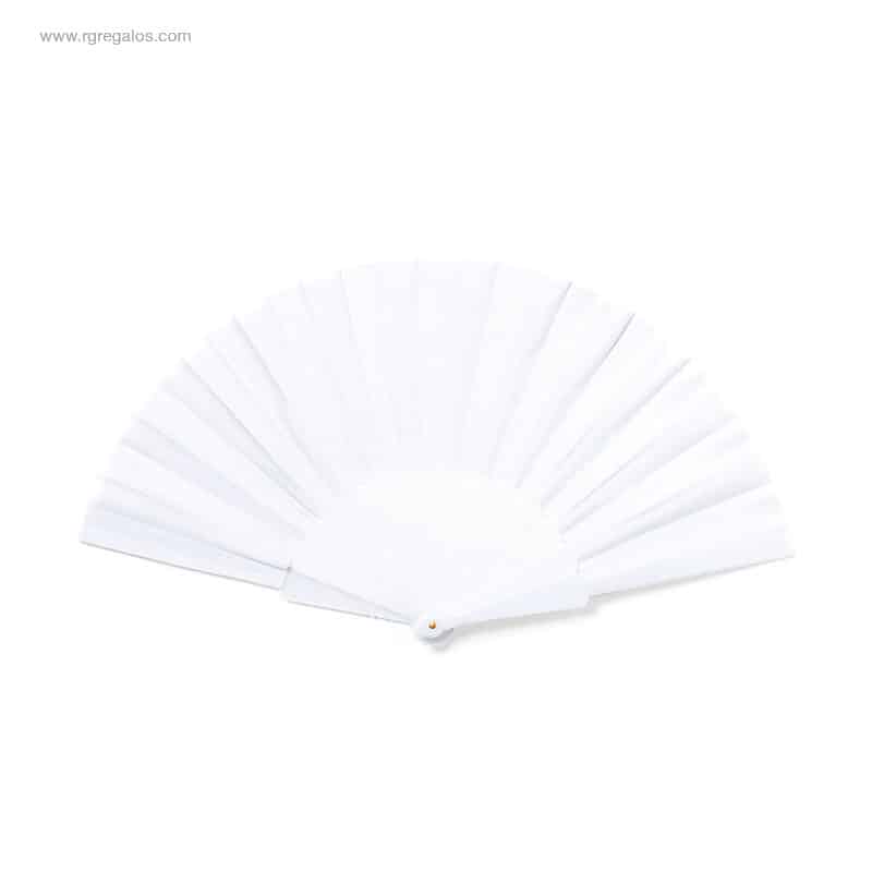 abanico ecológico personalizado RPET blanco
