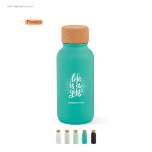 Ampolla acer inox reciclat mate per a logo