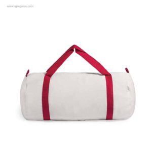 Bolsa deporte algodón personalizada asas rojas
