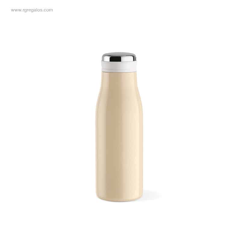 Botella acero inox reciclado 380ml crema