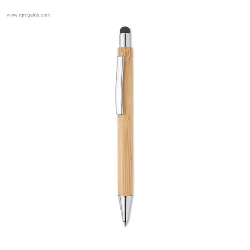 Bolígrafo puntero bambú barato personalizado