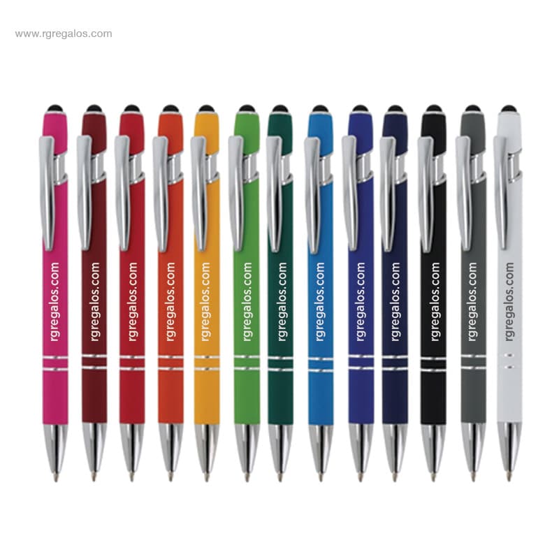 Bolígrafo puntero tacto suave personalizado