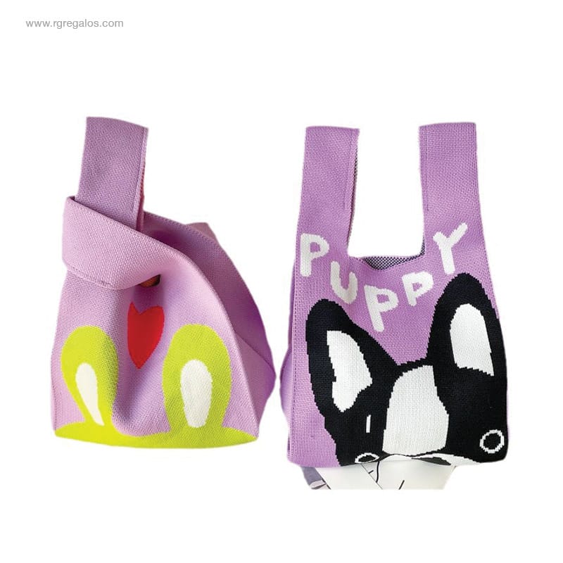 Bolsa personalizada de punto para regalos de empresa