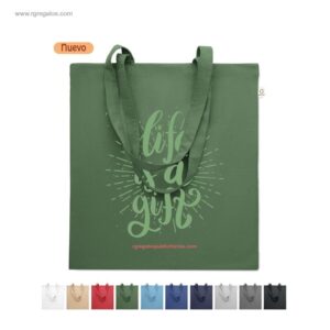 Bolsa algodón reciclado y RPET personalizada