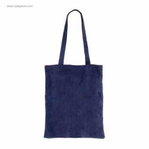 Bolsa de pana personalizada azul