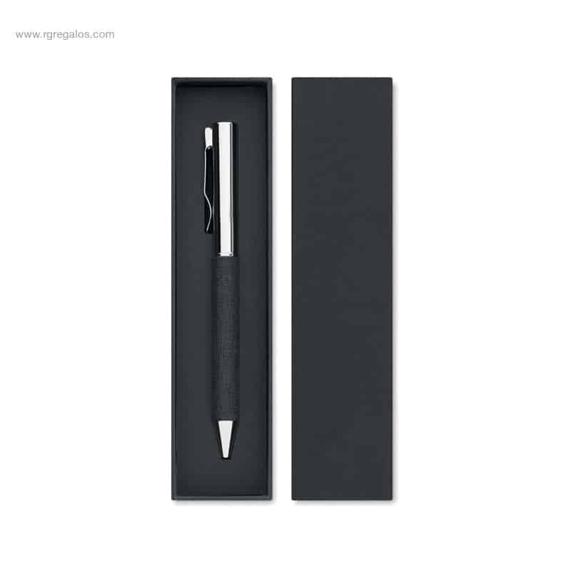 Bolígrafo metal en caja para logo
