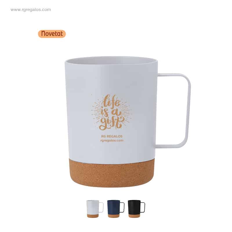 Tassa PP reciclat i suro per a logo