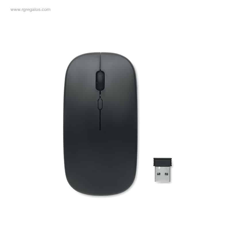 Ratón óptico inalámbrico negro