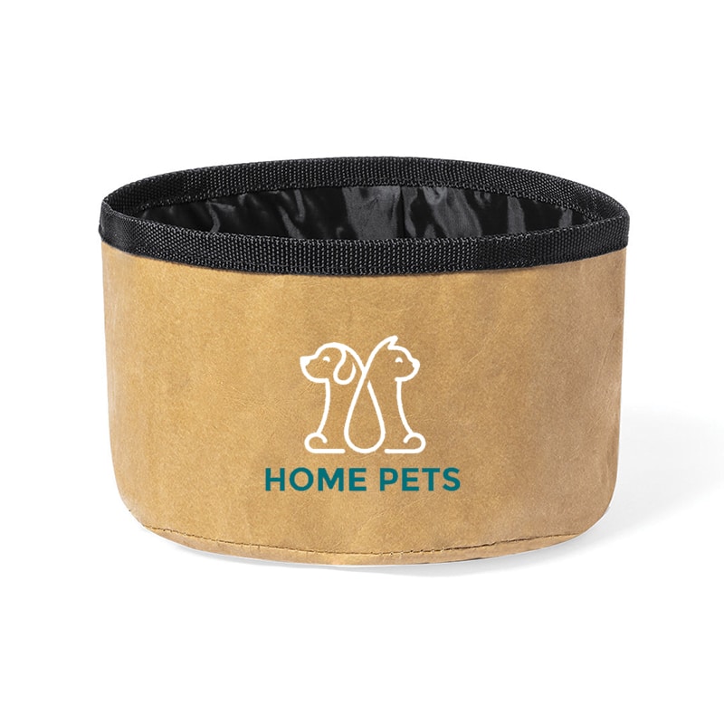Bol plegable ecológico para mascotas personalizado