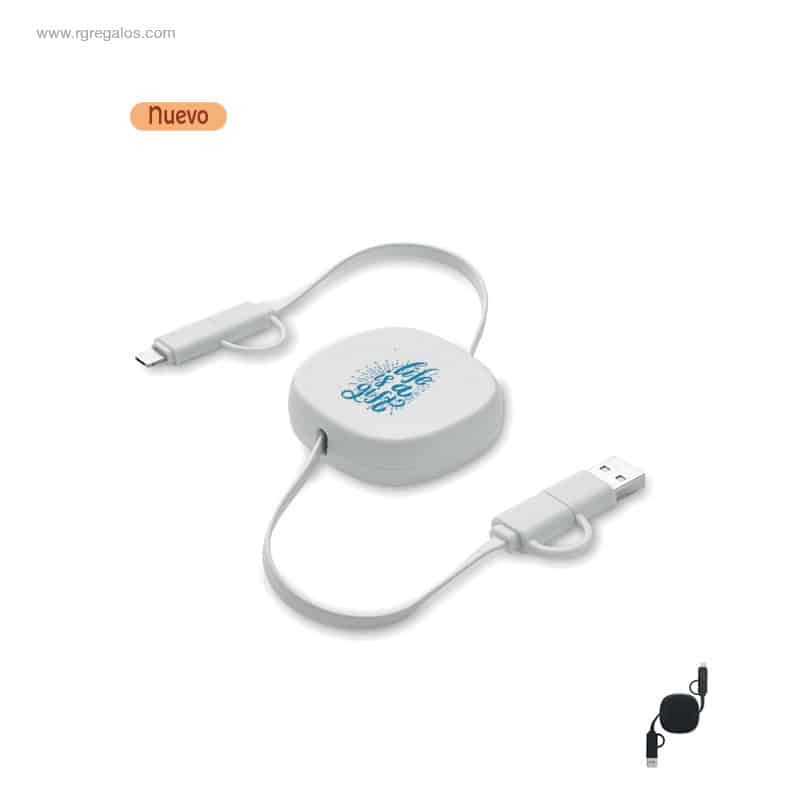 Cable carga retráctil personalizado