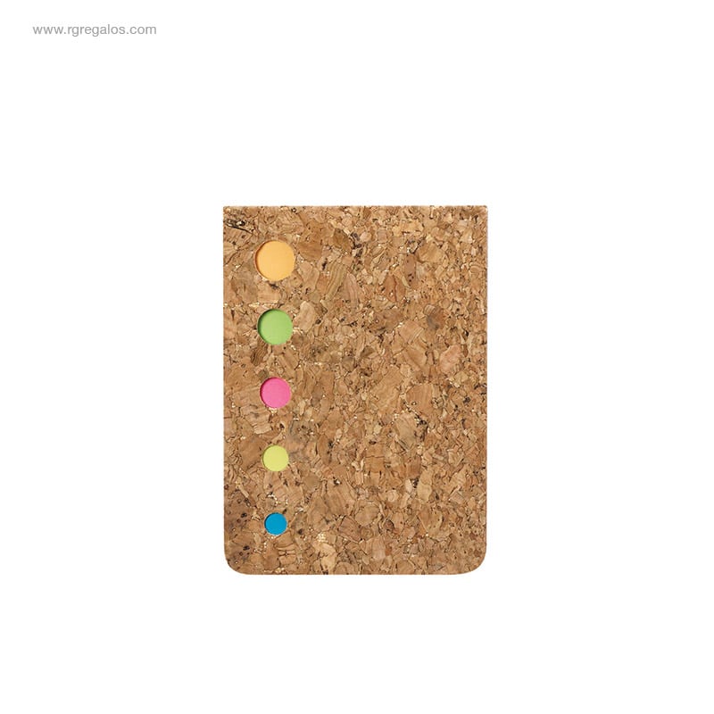 Bloc notas adhesivas tapas corcho publicitario