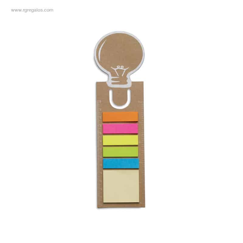 Marcapáginas publicitario notas adhesivas