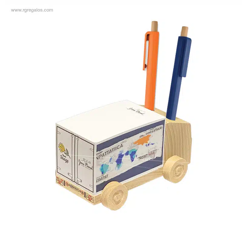 Taco notas con mini camión portabolis