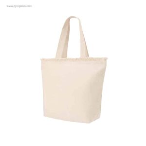 Bolsa algodón con flecos 320gr publicitaria