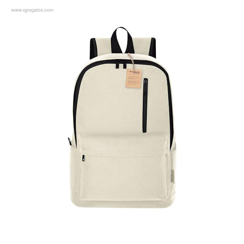 Mochila personalizada algodón reciclado natural