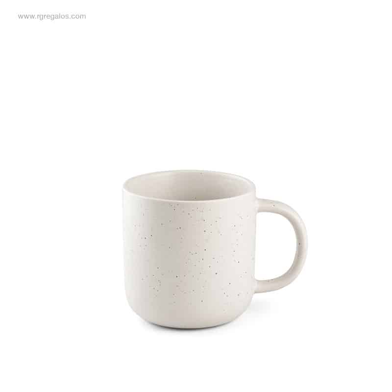 Taza de café rústica 90ml blanca