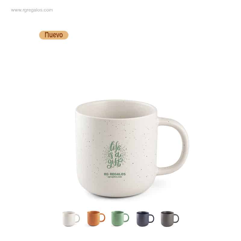 Taza de café rústica 90ml personalizada