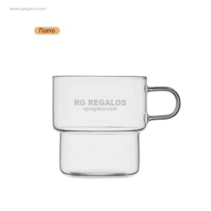 Taza personalizada cristal borosilicato