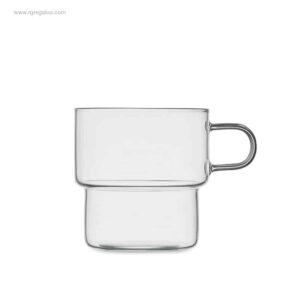 Taza personalizada cristal borosilicato para logo