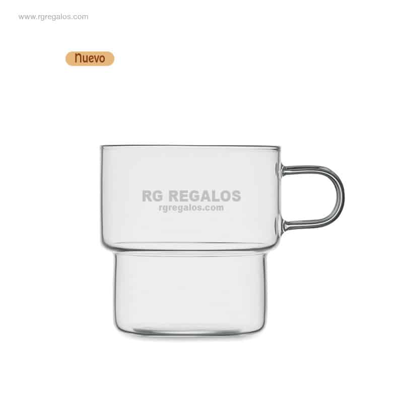 Taza personalizada cristal borosilicato