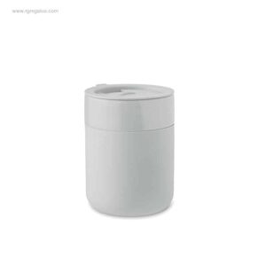 Vaso de cerámica publicitario blanco