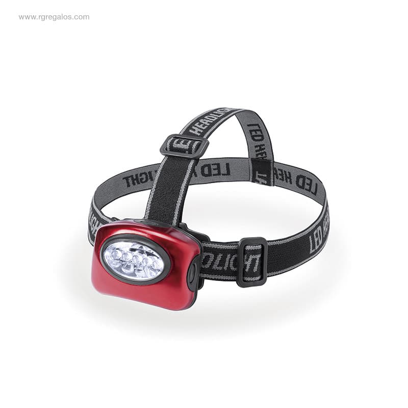 Linterna frontal personalizada a pilas ajustable