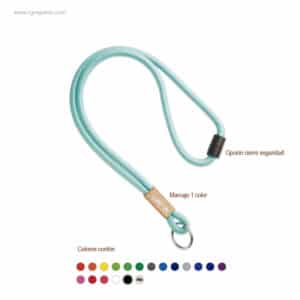 Lanyard personalizado detalle bambú rectangular para logo