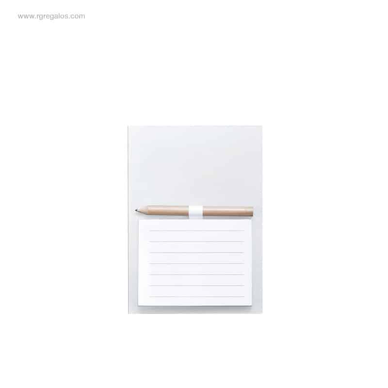 Imán bloc notas personalizado barato blanco