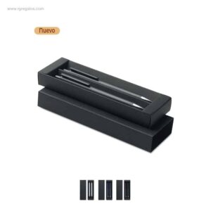 Set bolígrafos publicitario aluminio reciclado