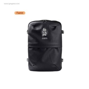 Mochila de PU expandible personalizada