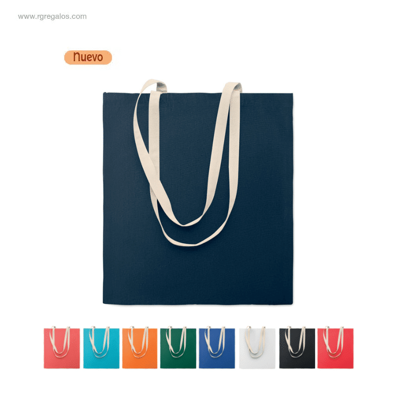 bolsa compra algodon asas contraste personalizada